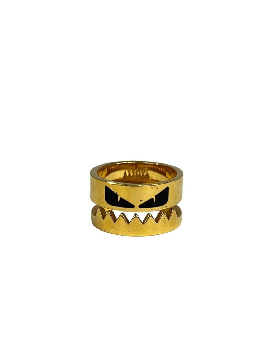 Fendi Ring L Monster Star Bugs Gold Black
